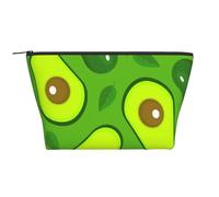 Aguacate sobre Alimentos y Bebidas Verdes, Bolsa de artículos de tocador Bolsa de Maquillaje Bolsa de cosméticos Bolsa de artículos de tocador de Viaje portátil