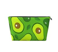 Aguacate sobre Alimentos y Bebidas Verdes, Bolsa de artículos de tocador Bolsa de Maquillaje Bolsa de cosméticos Bolsa de artículos de tocador de Viaje portátil