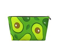 Aguacate sobre Alimentos y Bebidas Verdes, Bolsa de Maquillaje Bolsa de cosméticos Bolsa de artículos de tocador de Viaje portátil Bolsa de artículos de tocador