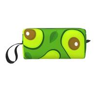 Aguacate sobre Alimentos y Bebidas Verdes, Bolsa de Maquillaje Bolsa de cosméticos Bolsa de artículos de tocador de Viaje portátil Bolsa de Maquillaje