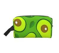Aguacate sobre Alimentos y Bebidas Verdes, Bolsa de Maquillaje Bolsa de cosméticos Bolsa de artículos de tocador de Viaje portátil Organizador de Bolsa de Maquillaje