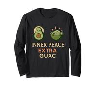 Aguacate Yoga Funny Namaste Pun Basado en Plantas Fitness Studio Manga Larga