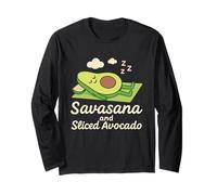 Aguacate Yoga Funny Namaste Pun Basado en Plantas Fitness Studio Manga Larga