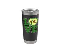 Aguacates Funny Heart Gauc Extra I Love Avocados Vaso térmico de acero inoxidable de doble pared