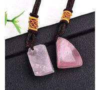 Aguamarina natural Colgante de piedra original Piedra de cuarzo natural Cuarzo de cristal crudo para hombres Mujeres Joyería Regalo de bricolaje-entrega aleatoria4_2pcs