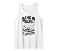 Aguanta ahí se pone peor el humor de cocodrilo Camiseta sin Mangas