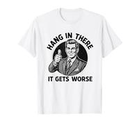 Aguantar allí se Pone Peor Existencial Dread Cartoon Camiseta