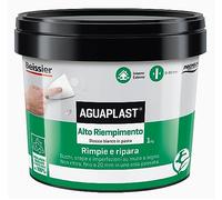 Aguaplast Alto relleno, masilla de pasta para rellenar y alisar en pared y madera, reforzado con fibras - 1 kg