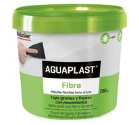 Masilla Aguaplast Fibra lista Para Tapar Grietas y Fisuras con movimiento en tubo de 200ml o cubo de 750ml