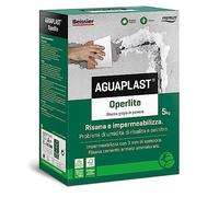 Aguaplast - Operlite en polvo, 5 kg, estuco impermeable listo para usar, sanea y protege de la humedad y del salitre - Estuco para piscinas y entornos húmedos y marinos