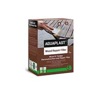 Aguaplast Relleno de reparación de madera, relleno de masilla para madera de hasta 50 mm - se puede pintar, Marrón claro