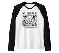 Aguas Termales Digital Detox Capybara Cottagecore Camiseta Manga Raglan