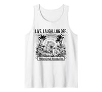 Aguas Termales Digital Detox Capybara Cottagecore Camiseta sin Mangas