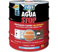 Ceys - Aguastop Hidrofugante Antimoho - Paredes y Fachadas - Barrera Invisible Antifiltraciones - Protector de Muros Porosos - Evita Humedades y Moho - 20L