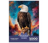 Águila 1000 Piezas Rompecabezas Juego De Familia Impresionante Maravilloso Puzzles Desafío De Color para Regalos De Viaje, Presente 52x38cm/1000pcs