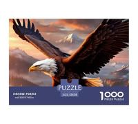 Águila 1000 Piezas Rompecabezas para Adultos Águila del Cielo 1000 Pc Rompecabezas para Adultos - Actividad Divertida para Días Lluviosos, Cumpleaños Jumbo100% Cartón Recvcled52x38cm/1000pcs
