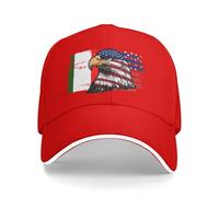 Águila América Bandera Italia Bandera Italiana Mujer Hombre Gorras Hip Hop Transpirable Gorra De Béisbol Protección UV Sombrero para Running Deporte Aire Libre