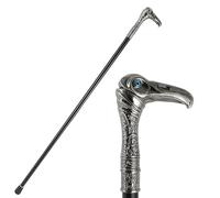 Águila Bastón de Caminar - Decorativo pour Hombres y Mujeres Cosplay, Símbolo en Metal Poder Fuerza(Silver)