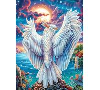 Águila Blanca en el Cielo Puzzle 1000 Piezas Papel Adolescentes Cuentos de Hadas fantásticos de Animales Salvajes Actividad Familiar Educativa Mejora Coordinación Ojo-Mano Fiestas Na