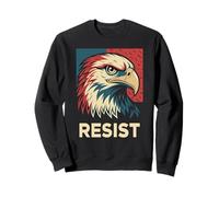 Águila Calva Americana Orgullosa - Prevenir el Fascismo - Resistencia clásica Sudadera