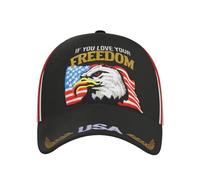Águila Calva, Bandera De EE. UU. Si Amas Tu Libertad, Negra Hombre Mujer Sombrero De Sol Casuales Aire Libre Gorra Moda Gorra De Béisbol para Golf Deportes Ciclismo