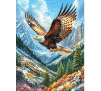 Águila calva del bosque Rompecabezas 1000 Piezas Cartón Para Niños Mayores 14 Años Animales fantásticos de animales salvajes Entretenimiento Casa Terapia Relajación Ocio Doméstico Detalle Único Origin