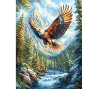 Águila calva del bosque Rompecabezas 300 Piezas Cartón Para Principiantes Cuentos de hadas de animales salvajes fantásticos Vacaciones Y Fines De Semana Hobby Y Ocio Calidad Profesional Regalo Cumplea