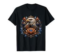 Águila Calva Lotus Mandala Patriótico Libertad Espíritu Camiseta