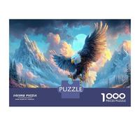 Águila Calva sobre Las Montañas Puzzle 1000 Piezas Adultos - Rompecabezas, Desafiante, Decoración del Hogar, Regalo 70x50cm/1000pcs
