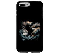 Águila calva volando a través de montañas Bosque Americano Carcasa para iPhone 7 Plus/8 Plus