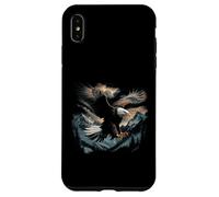 Águila calva volando a través de montañas Bosque Americano Carcasa para iPhone XS Max
