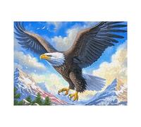 Águila Calva Volante al Atardecer Puzzle 500 Piezas Obra De Arte Familiar Coleccionable Bestias fantásticas Rompecabezas 3D para Hombres Y Mujeres Juguete Educativo Desafío Intelectual 500 PCS
