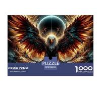 Águila Colorida Voladora Puzzle de 1000 Piezas Papel para Adultos Estilo Universo Místico Relajación Concentración Decoración Regalo Familiar 38x26cm/1000pcs
