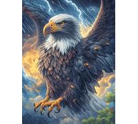 Águila con Alas Ardientes Rompecabezas 500 Piezas Cartón Resistente para Toda La Familia Mascota de Vida Silvestre Diversión Familia Reducir Estrés Mejor Valorado Detalle De Regalo 500 PCS