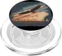 Águila con Colores y tumbas de Estados Unidos para fanáticos de gráficos simbólicos PopSockets PopGrip para MagSafe