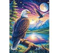 Águila con Otra Águila en el Cielo Puzzle 300 Piezas Cartón Grueso Para Toda La Familia Mascota de Vida Silvestre Cute Desarrollo Lógica Agilidad Mental Actividad Hacer En Grupo Idea De Regalo 300 PCS