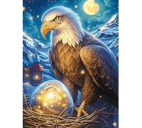 Águila con una Esfera Luminosa Puzzle 300 Piezas Cartón con Papel Toda La Familia Mascota de Vida Silvestre Tiempo Libre En Casa Más Vendido Regalo Original 300 PCS
