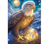 Águila con una Esfera Luminosa Puzzle 300 Piezas Papel Mayores Mascota de Vida Silvestre Alivio Ansiedad Actividad para La Mente Ocio Tranquilo En Casa Más Vendido Regalo Original 30