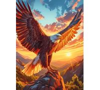 Águila con una Esfera Luminosa Rompecabezas 1000 Piezas Cartón Resistente Para Mayores Mascota de Vida Silvestre Desarrollo Lógica Entretenimiento Toda La Familia Decoración Salón Reyes Magos 1000 PCS