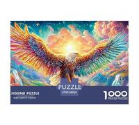 Águila de Alas Arcoíris Vuela Entre un Paisaje Brillante Puzzle De 1000 Piezas águila Cumpleaños Y Navidad 38x26cm/1000pcs