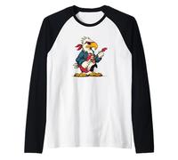 Águila de Aspecto Fresco con Guitarra eléctrica para Adultos y niños Camiseta Manga Raglan