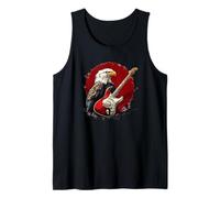 Águila de guitarra eléctrica para aves rapaces y amantes del rock Camiseta sin Mangas