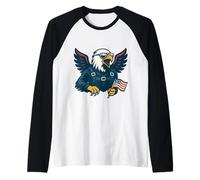 Águila de la Libertad del Valor y la Gloria Camiseta Manga Raglan