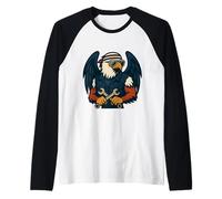 Águila de la Libertad y el Poder de Crear Camiseta Manga Raglan