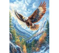 Águila de montaña Nevada Puzzle 300 Piezas Cartón Blanco Premium para Expertos Cuentos de Hadas de Animales y Plantas Vacaciones Fines Semana Reducir Estrés Hobby Y Ocio Garantía Satisfacción 300 PCS