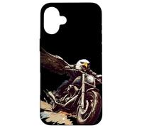 Águila de motocicleta audaz para un viaje sin miedo Carcasa para iPhone 16 Plus
