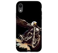 Águila de motocicleta audaz para un viaje sin miedo Carcasa para iPhone XR