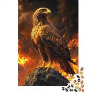 Águila de pie Roca 1000 Piezas Adultos Puzzle Niños Regalo DecoracióN Familiar Entretenimiento Adultos 52x38cm/1000pcs