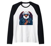 Águila de Poder del Camino Abierto Camiseta Manga Raglan