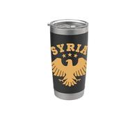 Águila de Siria 2025 - Gráfico del símbolo del orgullo nacional Vaso térmico de acero inoxidable de doble pared